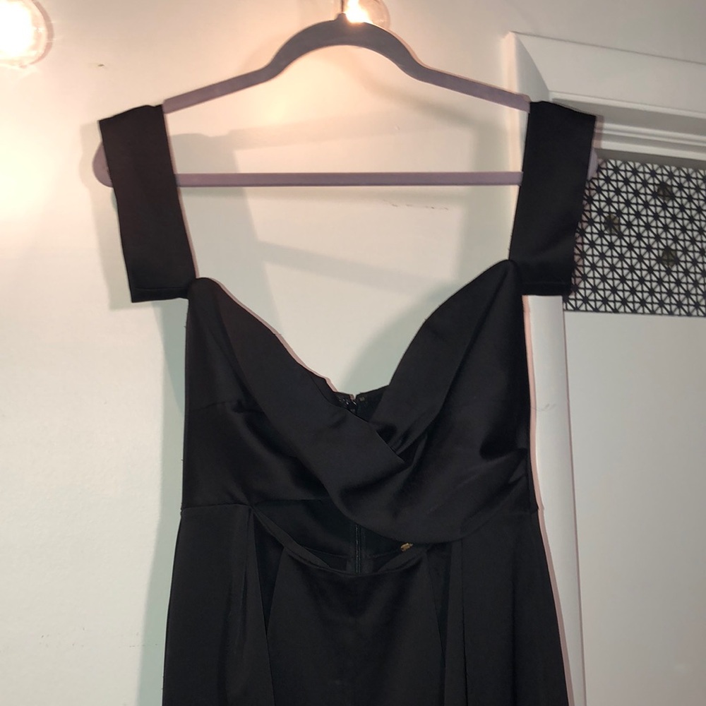 Free People black evening jumpsuit.